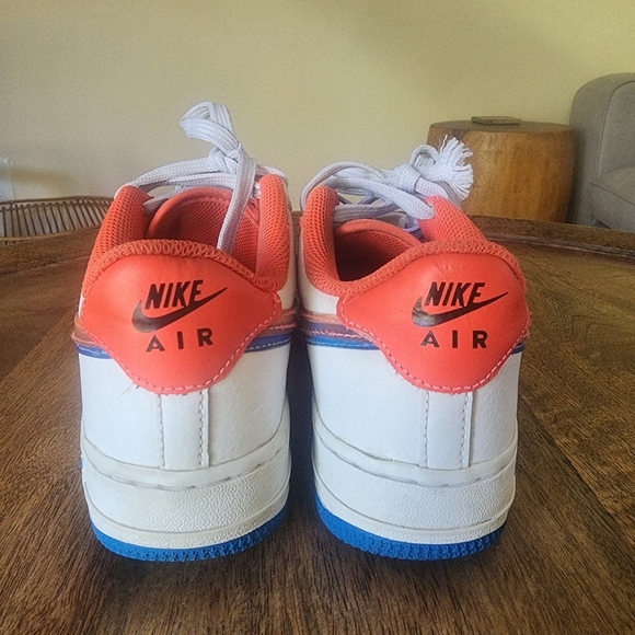 Nike Air Force 1 LV8 GS Offset Swoosh White Red Blue DX1787-100 Kids 4Y - Picture 5 of 15